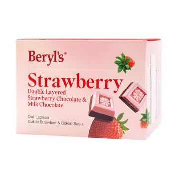 Beryl s 草莓味及牛奶雙層巧克力(60g)