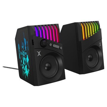 FOXXRAY 狐鐳 雷斧2.0雙模式電競音箱 FXR-SPK-01 藍芽/有線 RGB幻彩燈光  Black