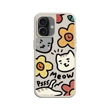 iPhone 17 SolidX 貝殼灰 - 小貓貓們 Little Cattos - Meow&Flowers