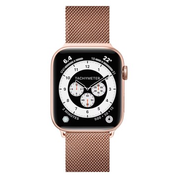 LAUT 萊德 米蘭不銹鋼磁吸錶帶  Apple Watch S10 38/40/41/42mm  玫瑰金  1個