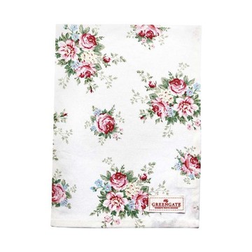 丹麥GreenGate Aurelia white 茶巾