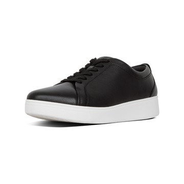 FitFlop RALLY SNEAKERS 時尚百搭繫帶休閒鞋-女(黑色)