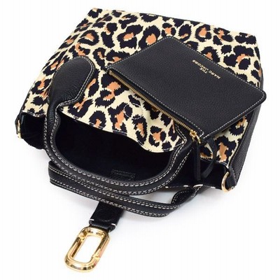 マークジェイコブス バッグ MARC JACOBS コットン レザー ヒョウ