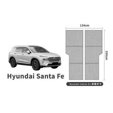 【露營趣】預購 PAMABE outdoor 現代 Hyundai Santa Fe 專屬車泊露營床墊 車中床 睡墊 車露 車宿 車床 野營
