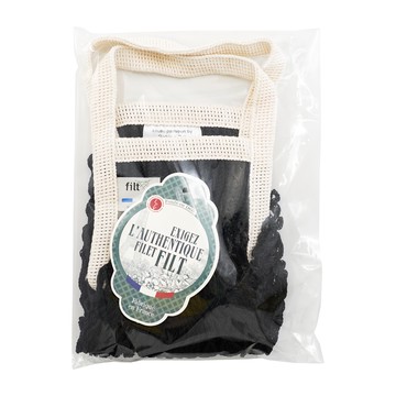 Filt1860 經典手工編織袋  經典黑白柄  S  1件