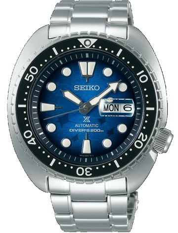 SEIKO 精工錶 Prospex 愛海洋 魟魚 200米潛水機械錶 4R36-06Z0U(SRPE39J1)-45mm-藍面鋼帶【刷卡回饋 分期0利率】【APP下單點數13倍送】