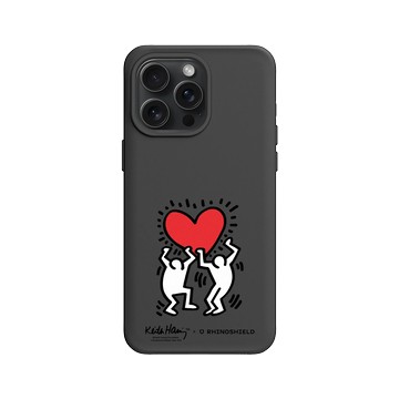 iPhone 15 Pro Max SolidX 黑 - Keith Haring - 愛心