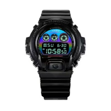 CASIO 卡西歐 G-SHOCK 探索虛擬彩虹系列 炫彩黑 50mm DW-6900RGB-1｜樂天全館特惠中★指定刷卡回饋10%