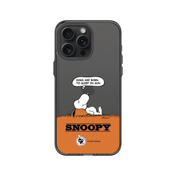 iPhone 15 Pro Max Clear 酷墨灰 - 史努比 Snoopy 75th Anniversary - 75週年-休息一下