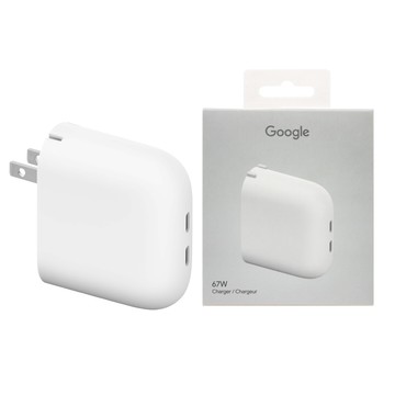 【Google】原廠 Pixel Flex 67W USB-C 雙埠快速充電器 - 白 (台灣公司貨)