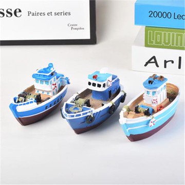 微景觀樹脂船模家居創意擺飾