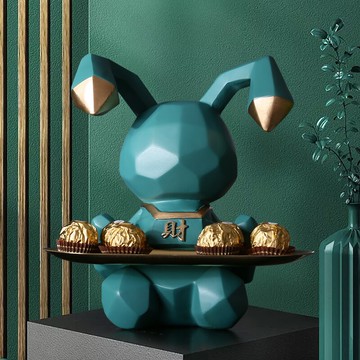 現代輕奢軟裝飾品創意可愛家居客廳臥室鑰匙收納衛生間洗漱臺擺件