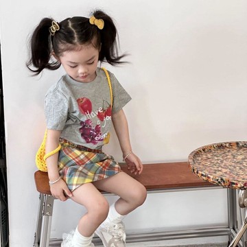 🎀biubiu童裝🎀夏季韓範舒適女童純棉短袖寬鬆中小童圓領女寶寶T恤幼兒園上衣薄