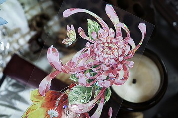 OKMT新七天原創社團咕卡貼紙PET手帳手賬膠帶  古風國風 鳳回錄