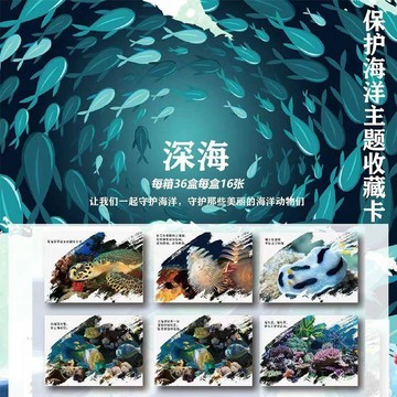 【動漫周邊✅】免運 【撿漏清倉】欣火文創深海守護海洋收藏卡盒裝紀念便宜正品卡片