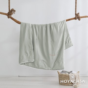 HOYACASA 300織琉璃天絲涼被｜霧霜綠｜清淺時光系列｜150x190cm