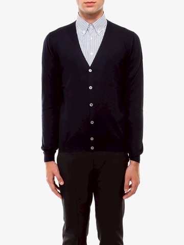 Virgin wool cardigan - NUGNES 1920 - gender_Man