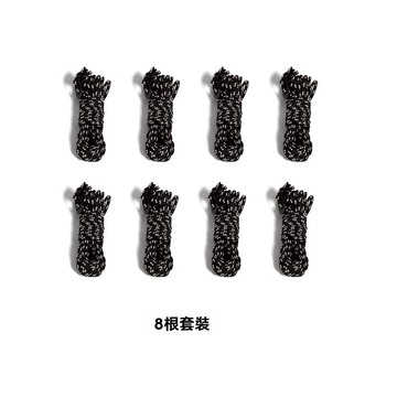 二孔調節片營繩懶人套餐 BLACKDOG 黑狗 天幕防風繩 營繩懶人包 營繩套組 高反光營繩 帳篷營繩 拉繩