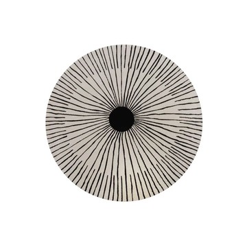 iSFun 放射線條 羊羔絨毛腳踏床邊地墊80x80cm/米