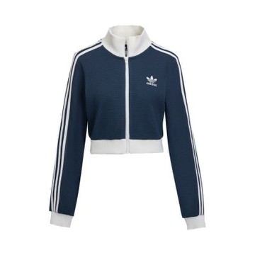 【Adidas 愛迪達】 CROP TT 短版 運動外套 女 - KC2646