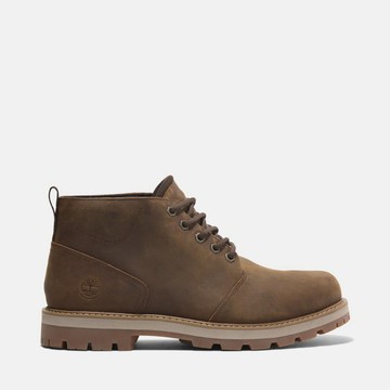 Timberland 男款鐵鏽色休閒防水中筒靴｜A69TWEM6