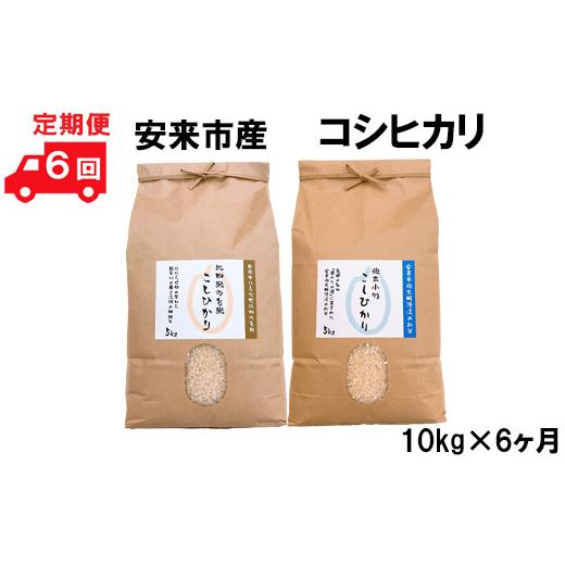 ふるさと納税 島根県 安来市 安来市産コシヒカリ10kg×6ヵ月 令和5年産 新米