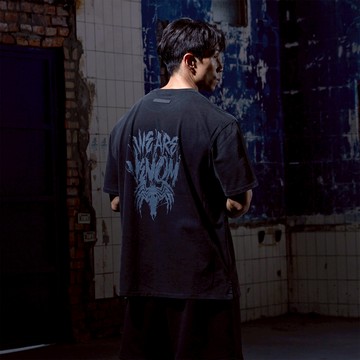 VintageWash Oversized水洗短袖 - We are Venom