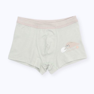 minihope美好的親子生活-男童四角褲-溫柔對話的海豹