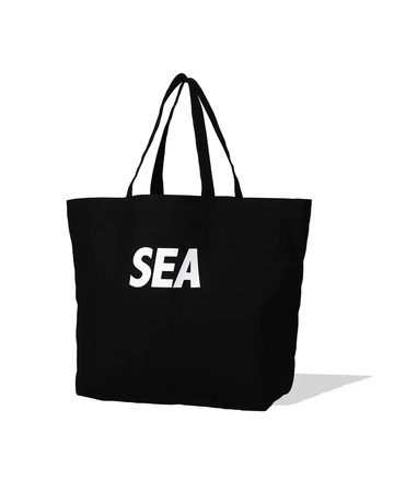 Canvas Big Tote Bag-BLACK