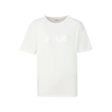 FILA 男短袖圓領T恤-米白 1TEA-1729-IV