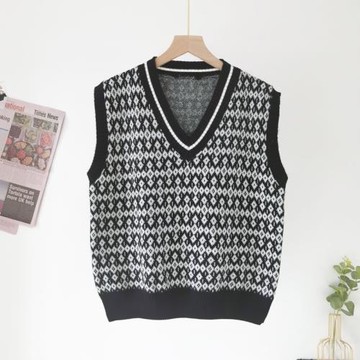 女士馬甲背心外套針織毛衣秋裝2025年新款韓版小香風馬夾女潮外搭