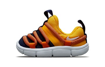 TD NIKE NOVICE LOW TOPS SPORTS SHOE LARGE GOLD ORANGE