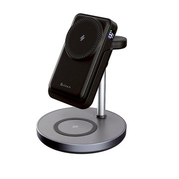 Mag 5 五合一磁吸行動充電站10,000mAh  附美規充電器 灰