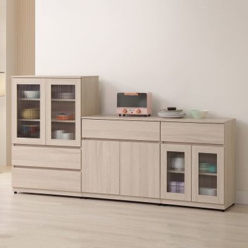 MUNA家居  米倫7.3尺餐櫃組/M27+M10+M30  221X40X120cm