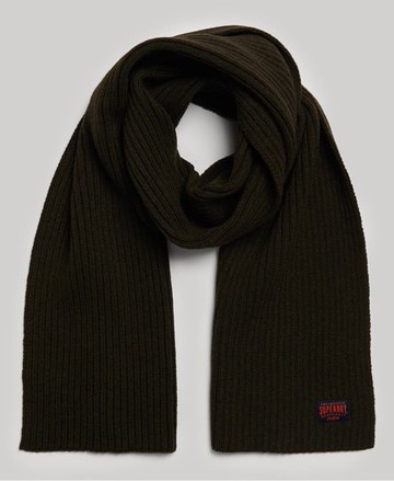 Superdry Women's Women's Workwear Knit Scarf Green / Surplus Goods Olive - Size: 1SIZE