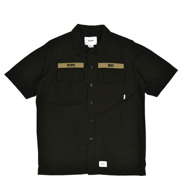 【逢甲 FUZZY】WTAPS BUDS SS 短袖 襯衫 軍裝 工裝 黑 201BRDT-SHM05