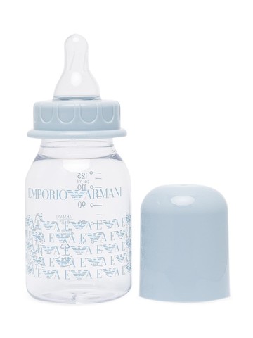 Emporio Armani Kids - logo-print bottle set - kids - Plastic - One Size - Blue