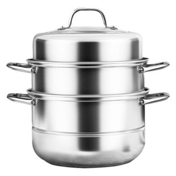 可定制304食品級不銹鋼316蒸鍋多功能鍋加厚三層湯鍋煤氣灶電磁爐