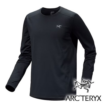 【Arc'teryx 始祖鳥】男Cormac圓領保暖長袖衫『黑』X007422 戶外 露營 登山 健行 休閒 時尚 保暖 長袖 上衣