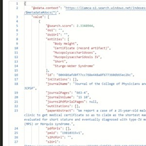 Análisis de texto en archivos con Azure cognitive search