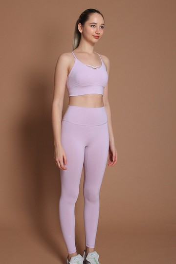 Easy on高腰無前檔24吋緊身長褲@breathm-櫻雪粉