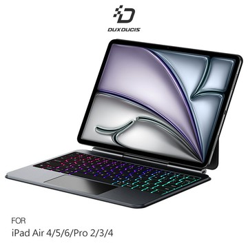 DUX DUCIS Apple 蘋果 iPad Air 4/Air 5 10.9/iPad Pro 11(M2)/iPad Air 11 (M2/M3) DK 鍵盤(MK Pro) 磁吸懸浮支架鍵盤 實體鍵盤 注音 倉頡