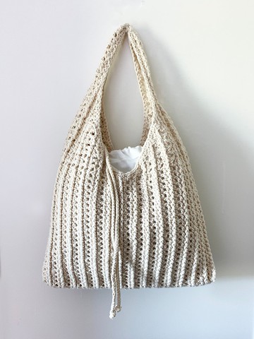 鈎織通花單肩袋