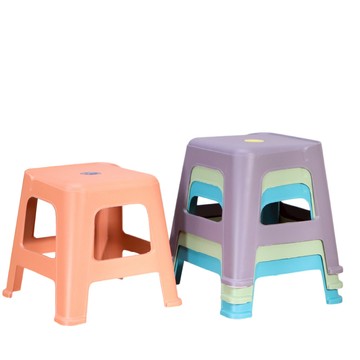 LOGIS "4入組" 多彩堆疊凳 塑膠椅 餐桌椅 4色【CT-SX4】綠