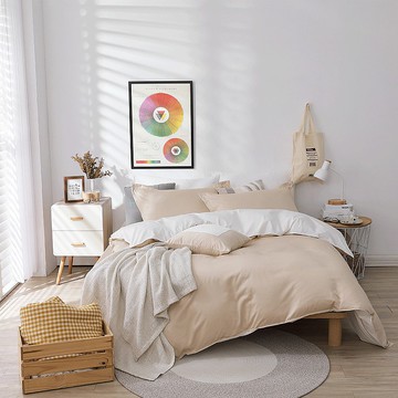 好關係 HAOKUANXI | 珍珠奶茶-新天絲棉床邊口袋床包被套枕套組