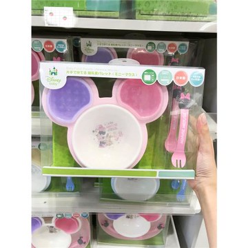 日本進口錦化成餐具套裝 嬰幼兒寶寶餐具叉勺碗套裝 寶寶訓練餐具