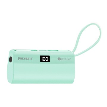 POLYBATT 直插式行動電源  PB5000  薄荷綠