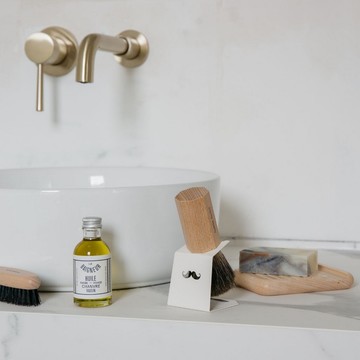 Andree Jardin 法國手工刷具 不銹鋼刮鬍刷收納架(2色選)