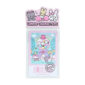 三麗鷗家族遊樂園 茉莉兔喵喵家族BUNNY兔 別針夾式票卡套 證件套 悠遊卡套 車票套-正版