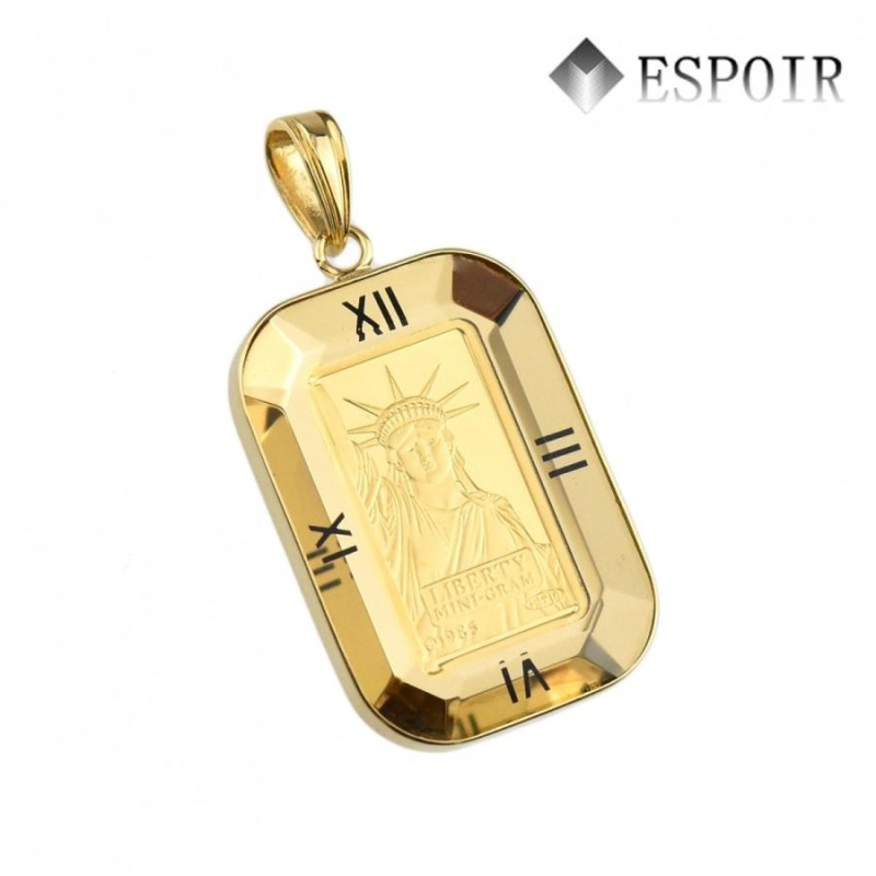 売り切れました。K24 リバティー ペンダントトップ 枠K18 26.3g